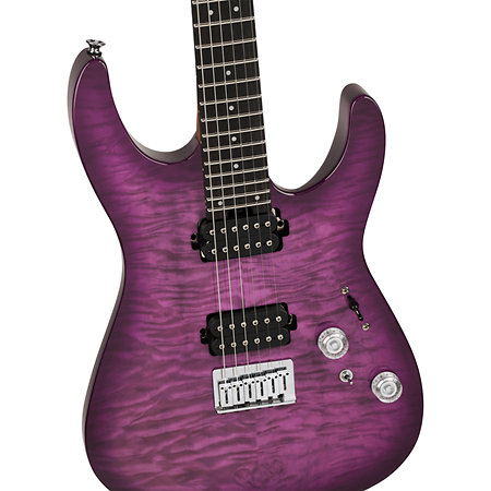 Pro-Mod Plus DK24 HH HT EB QM Violet Radiance Charvel
