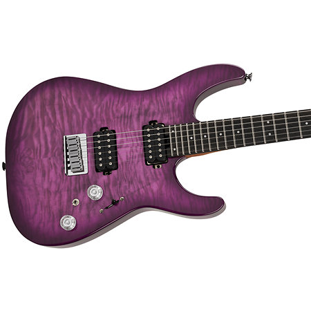 Pro-Mod Plus DK24 HH HT EB QM Violet Radiance Charvel