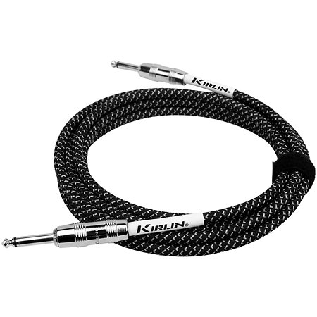 Kirlin IWC201-6BK Câble guitare Jack noir 6 m