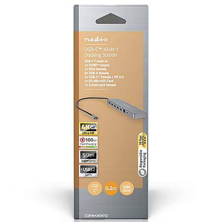 CCBW64260AT02 - Adaptateur Multi-Ports USB Nedis