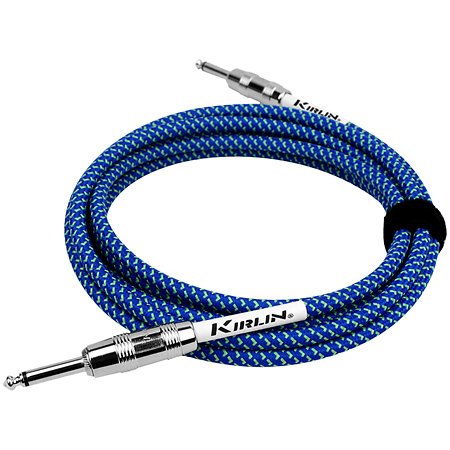 IWC201-6BL Câble guitare Jack bleu 6 m Kirlin