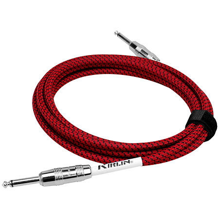 Kirlin IWC201-6RD Câble guitare Jack rouge 6 m