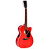 000C-10E Trans Red Satin Ditson