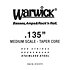 42135-MTC Red Strings Medium Stainless Steel .135 Warwick