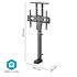 TVSM5840BK - Support ascenseur Télévision 37/80" Nedis