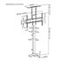 TVSM5840BK - Support ascenseur Télévision 37/80" Nedis