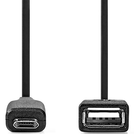 Nedis CCGB60515BK02 - Adaptateur USB A/microUSB