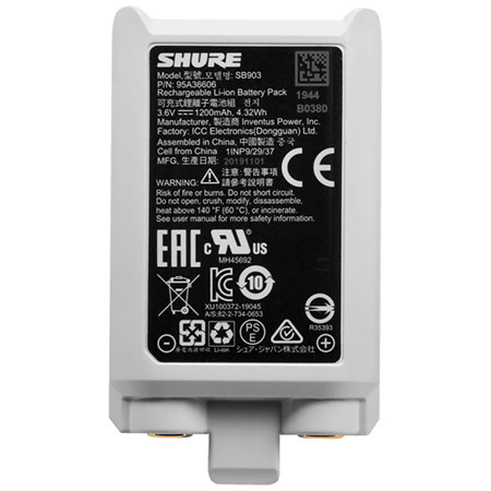 Pack 2 Batteries SB903 + Dock de Recharge Shure