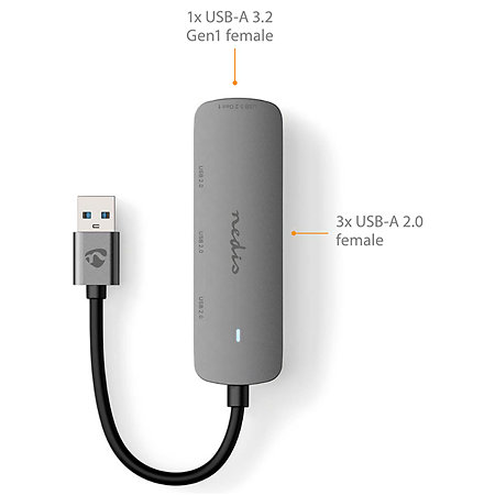 CCGB61210GY01 - Hub USB Nedis