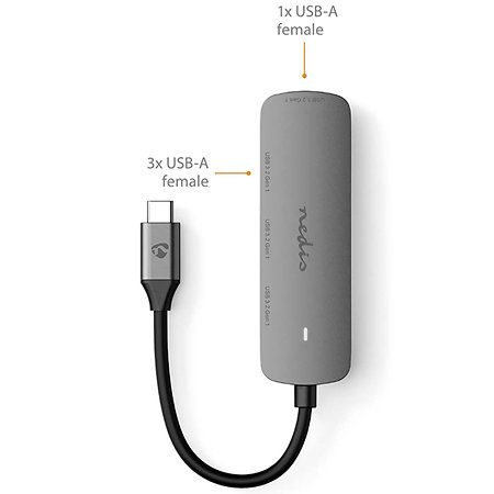 CCGB64220GY01 - Hub USB Nedis