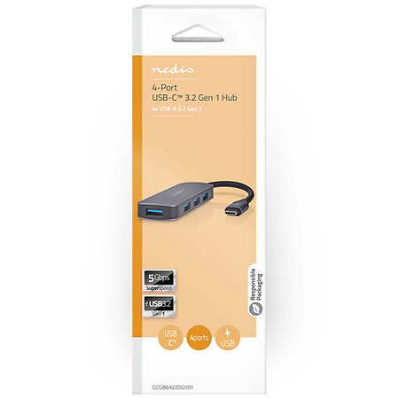 CCGB64220GY01 - Hub USB Nedis