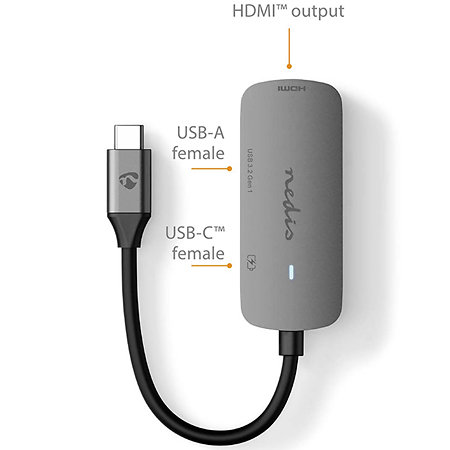CCGB64230GY01 - Adaptateur Multi-Ports USB Nedis