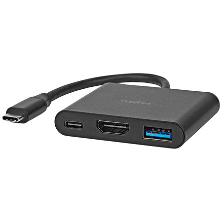 Nedis CCGB64770BK01 - Adaptateur Multi-Ports USB
