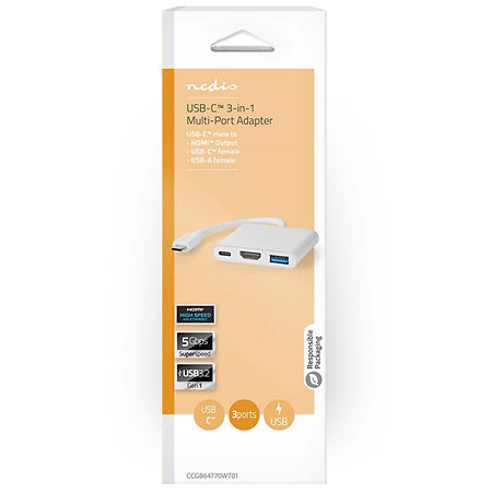 CCGB64770WT01 - Adaptateur Multi-Ports USB Nedis
