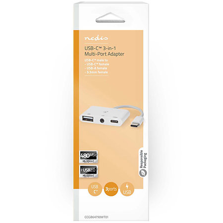 CCGB64790WT01 - Adaptateur Multi-Ports USB Nedis