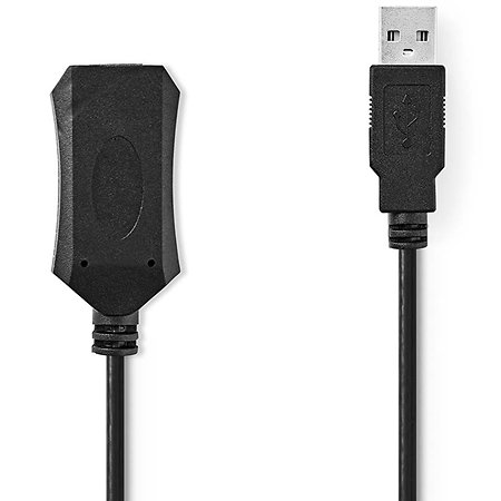 CCGL60EXTBK200 - Câble USB A mâle/femelle 20m Nedis
