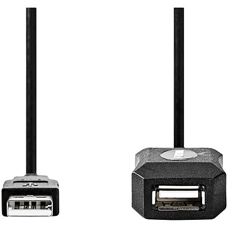 CCGL60EXTBK50 - Câble USB A mâle/femelle 5m Nedis