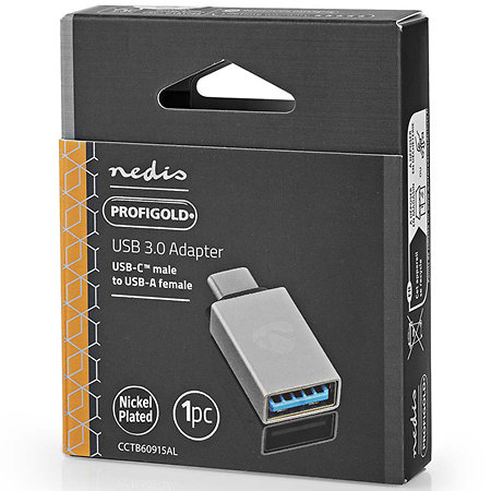 CCTB60915AL - Adaptateur USB A femelle/USB C mâle Nedis