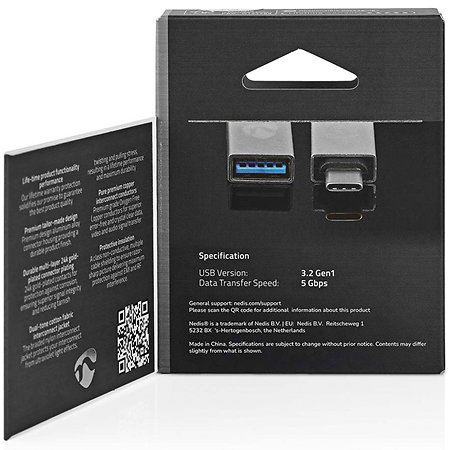 CCTB60915AL - Adaptateur USB A femelle/USB C mâle Nedis
