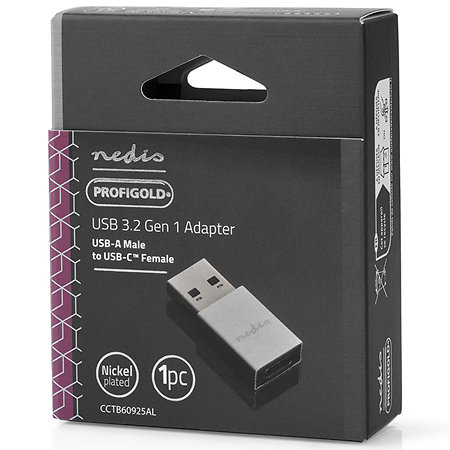 CCTB60925AL - Adaptateur USB C femelle/USB A mâle Nedis
