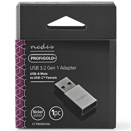 CCTB60925AL - Adaptateur USB C femelle/USB A mâle Nedis