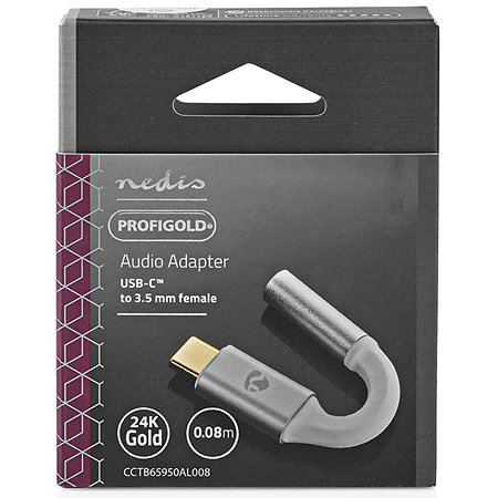 CCTB65950AL008 - Adaptateur USB C/MiniJack Nedis