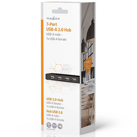 UHUBU2730BK - Hub USB alimenté Nedis