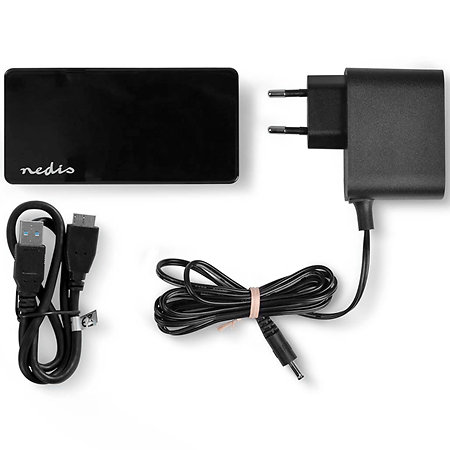 UHUBU3420BK - Hub USB alimenté Nedis