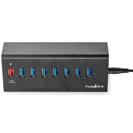 UHUBUP3810BK - Hub USB alimenté Nedis