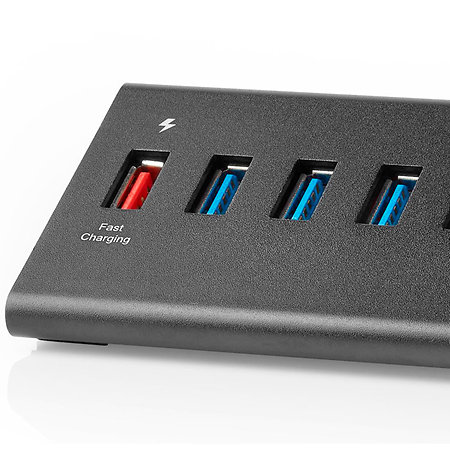 UHUBUP3810BK - Hub USB alimenté Nedis