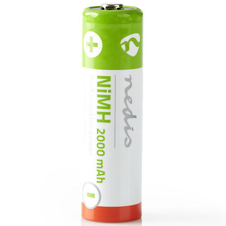 Nedis BANM20HR64B - Pack de 4 Piles rechargeables LR6 / AA