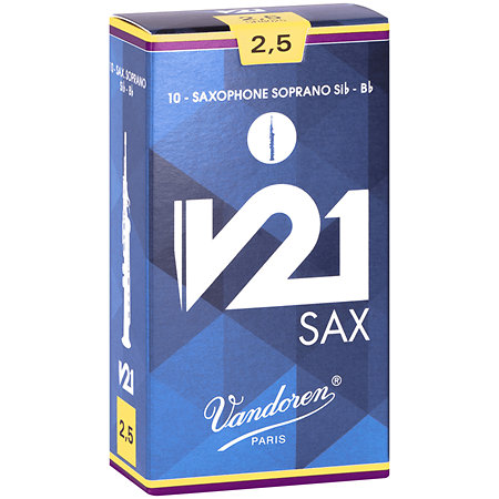 Vandoren SR8025 V21 Force 2,5 Soprano Boîte de 10