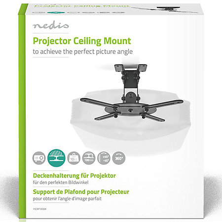 PJCM100BK - Support plafond vidéoprojecteur Nedis