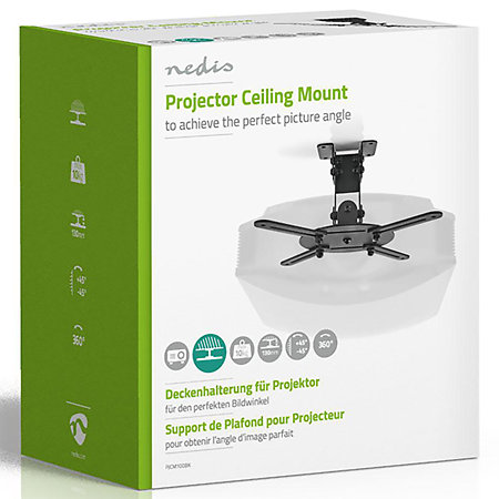 PJCM100BK - Support plafond vidéoprojecteur Nedis