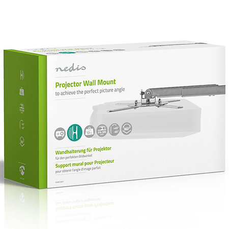 PJWM100GY - Support mural vidéoprojecteur Nedis