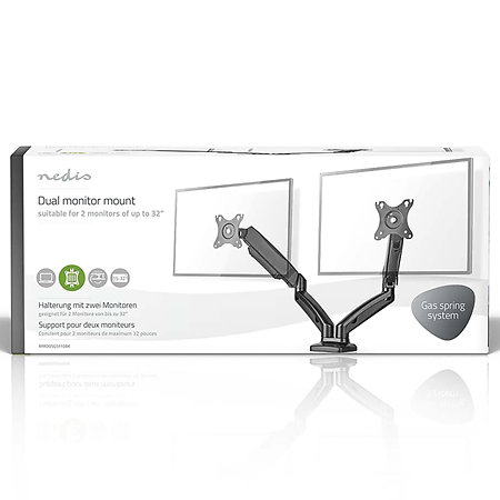 Nedis MMDOSGS110BK - Support double moniteur