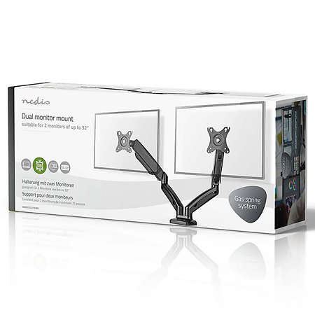 MMDOSGS110BK - Support double moniteur Nedis