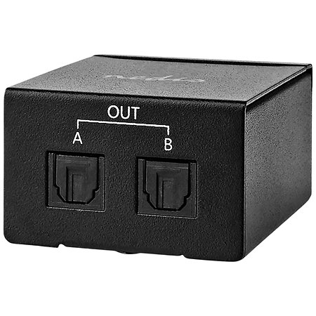 Nedis ASPL2512BK - Séparateur Toslink 1 vers 2