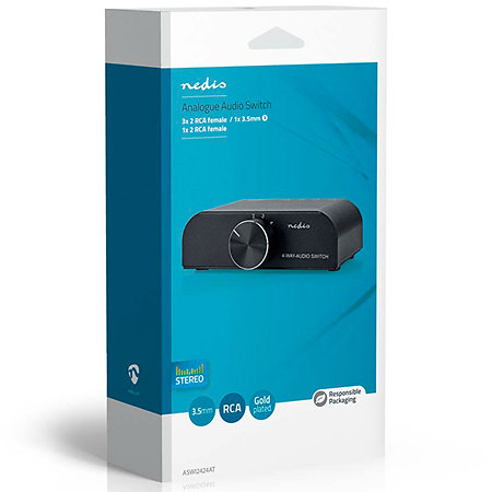 ASWI2424AT - Commutateur audio 4 vers 1 Nedis