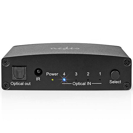 ASWI2514BK - Commutateur audio numérique 4 vers 1 Nedis