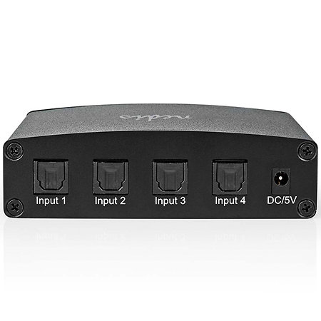 ASWI2514BK - Commutateur audio numérique 4 vers 1 Nedis