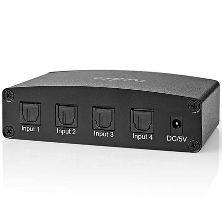 ASWI2514BK - Commutateur audio numérique 4 vers 1 Nedis