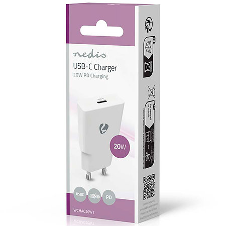 WCHAC20WT - Adaptateur secteur USB C Nedis