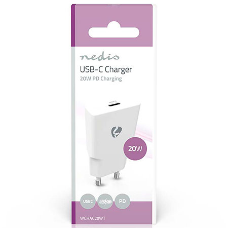 WCHAC20WT - Adaptateur secteur USB C Nedis