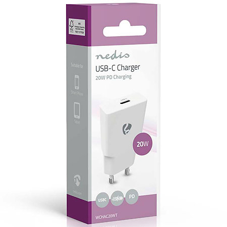 WCHAC20WT - Adaptateur secteur USB C Nedis
