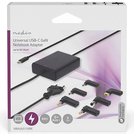 NBAU65110BK - Alimentation ordinateur portable Nedis