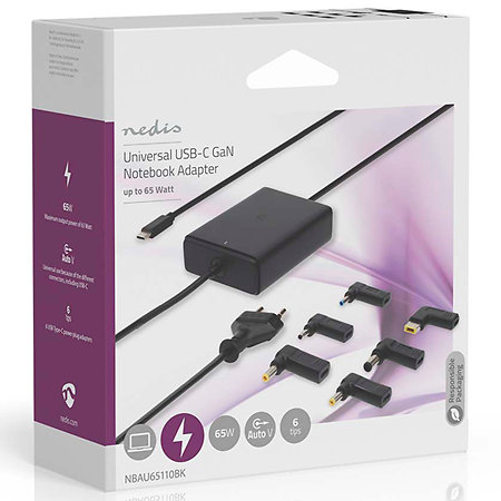 NBAU65110BK - Alimentation ordinateur portable Nedis
