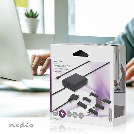 NBAU65110BK - Alimentation ordinateur portable Nedis