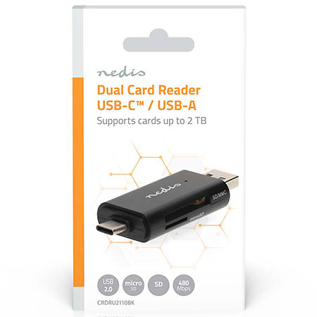 CRDRU2110BK - Lecteur de carte Nedis