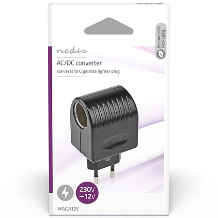 WACA12V - Adaptateur secteur allume cigare Nedis